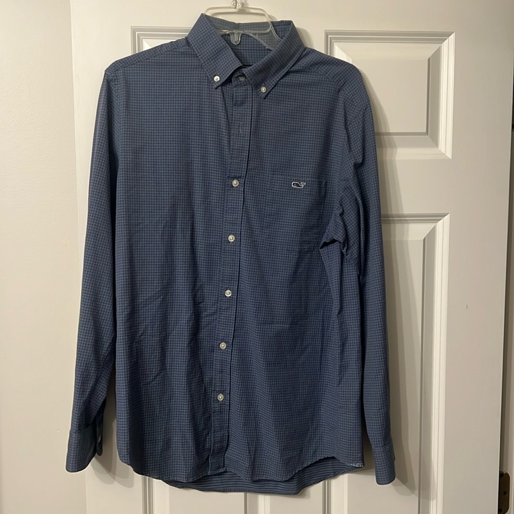 Vineyard Vines men’s shirt blue check size M